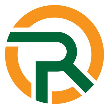 letter r minimal logo design suitable and branding