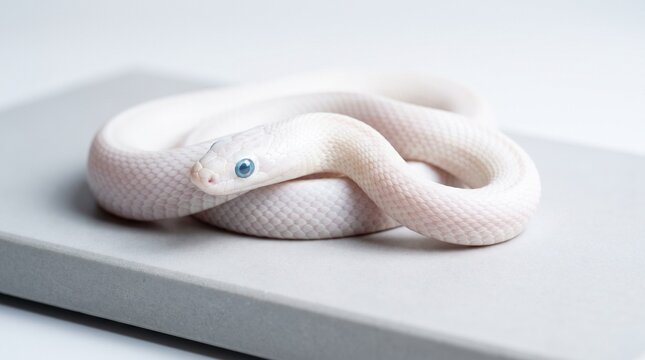 Leucistic Texas rat snake