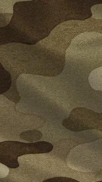 Military Camouflage Pattern Fabric Texture Close Up.