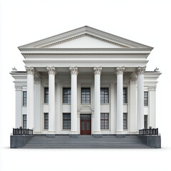 Obraz premium Classic Museum Courthouse Building Facade