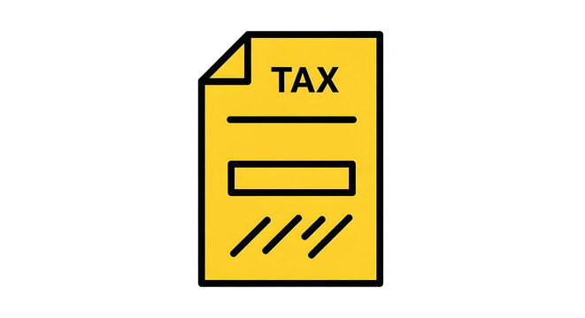 Tax document icon with envelope style