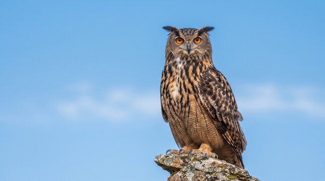 urasian eagle owl portrait predator wildlife bird avian fauna zoology isolated on transparent background
