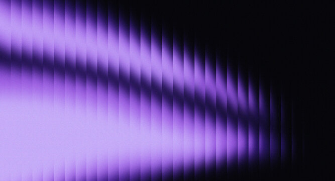 Purple abstract gradient background featuring glowing geometric light, vertical patterns, soft illumination, subtle grain, and dark atmospheric shadows