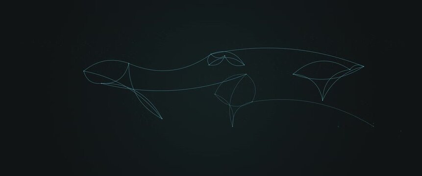 Cinematic Widescreen Aqua Global Network Anamorphic Seamless Loop