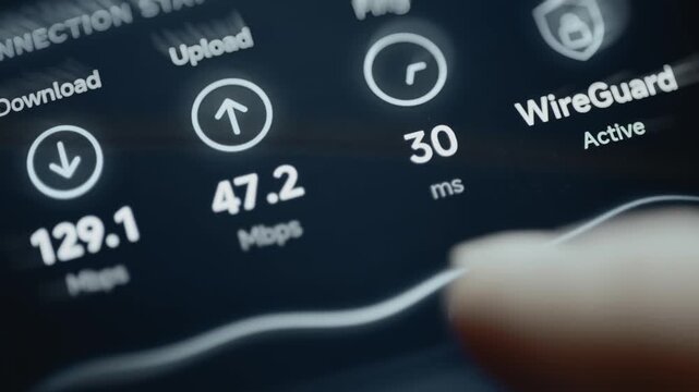 Interactive Speed test measures 122.5 Mbps download and 50.3 upload