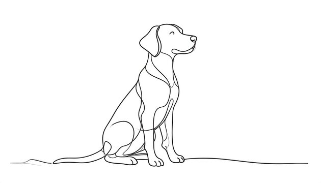 Line drawing of a young woman walking gracefully outdoors.