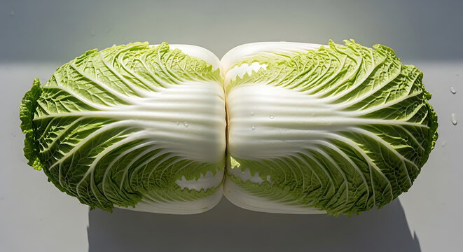 Green fern leaf pattern on white surface