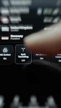 Vertical Privacy controls enable tunneling blocker and auto connect