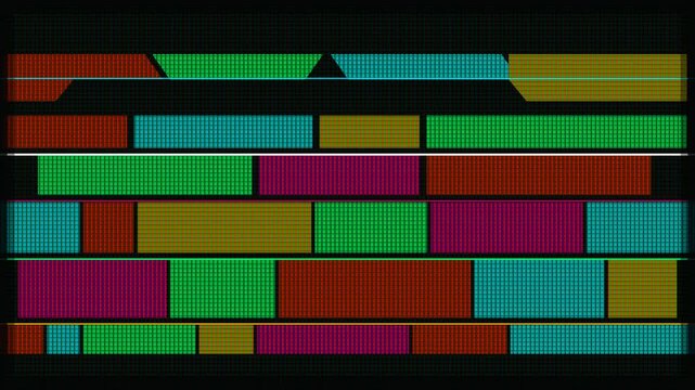 Animated Cyberpunk Glitch Background with RGB Subpixel CRT Scanlines and Digital Noise Motion Graphics Loop