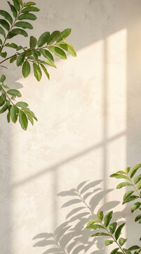 Guava leaves brings a natural accent to an understated limewash surface