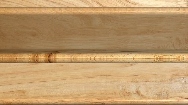 Yellow Birch wooden boards rotating in a seamless loop with detailed natural grain, rich texture, refined surfaces and distinctive timber character for design