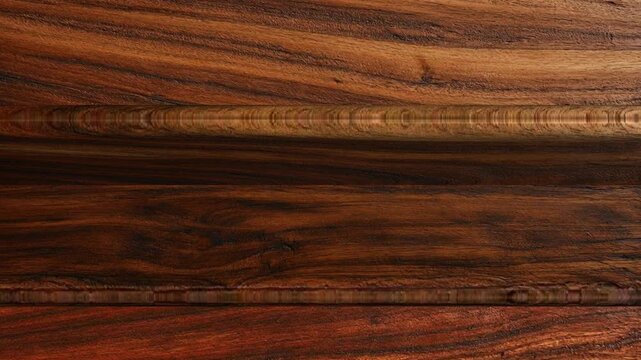 Sapele wooden boards moving in a continuous loop, displaying distinctive grain patterns, tactile texture, natural surfaces and refined timber quality