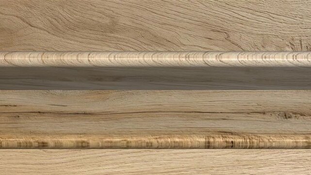 Natural European Ash wooden boards shown in continuous rotation with rich grain detail, organic texture, surface variation and authentic woodworking character