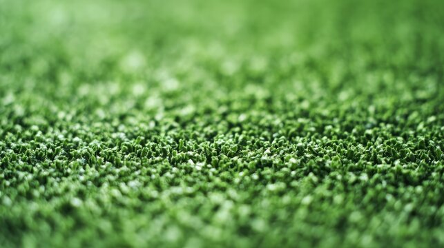 synthetic. Close-up of lush green artificial grass with a softly blurred background. travel magazines, destination branding, designed for travel destination branding, elevates destination branding.