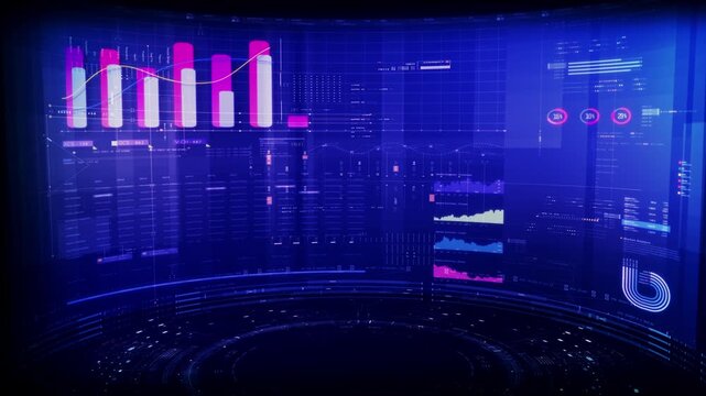 Futuristic global financial data visualization, world map and digital globe with candlestick chart, stock trading analytics, forex market dashboard, fintech infographic, big data interface