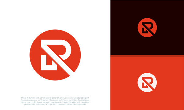 Initials R logo design. Initial Letter Logo.