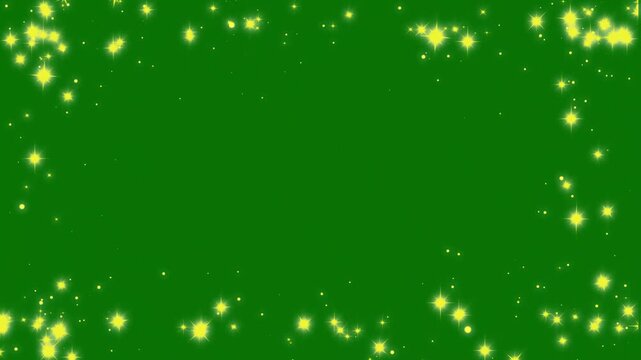 Dynamic rectangle glitter frame sequence in 4k with radiant star border, glowing center light ray, magic line swirl, futuristic galaxy explosion, and sparkling banner