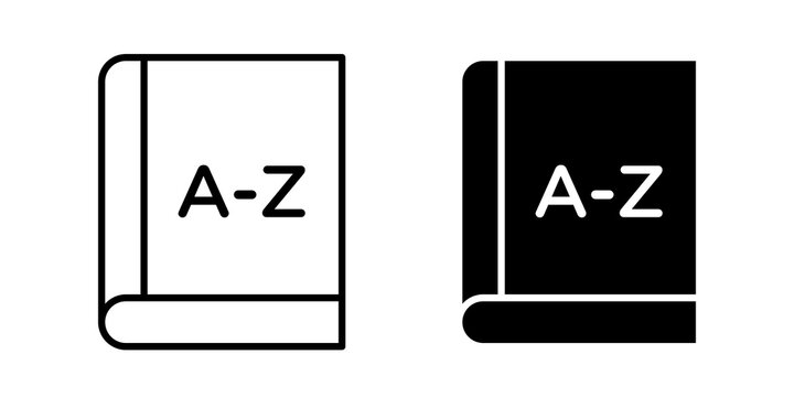 Dictionaries icon simple logos series