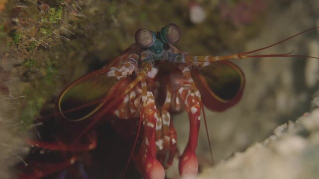 Peacock Mantis Shrimps @ Komodo, Indonesia