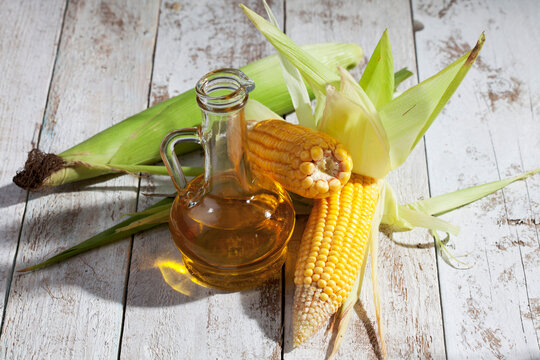 Corn cobs and corn oil