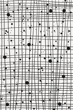 Abstract black and white geometric grid pattern forms a background