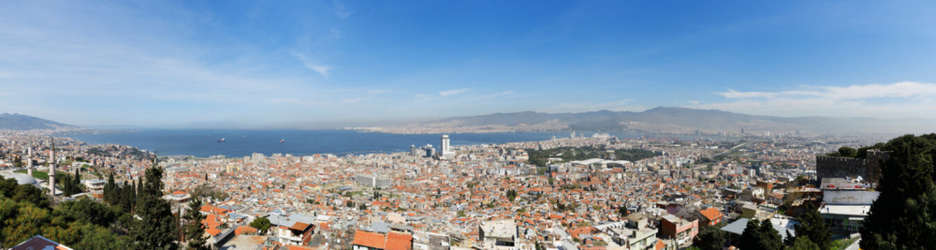 Turkey, Izmir, View of Kadifekale Castle