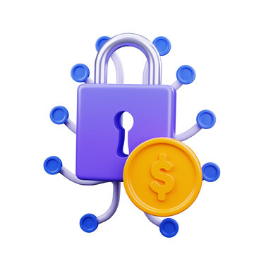 3D Digital Security Lock with Financial Network and Coin