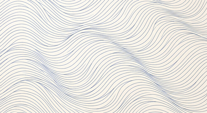 Abstract flowing wave lines pattern