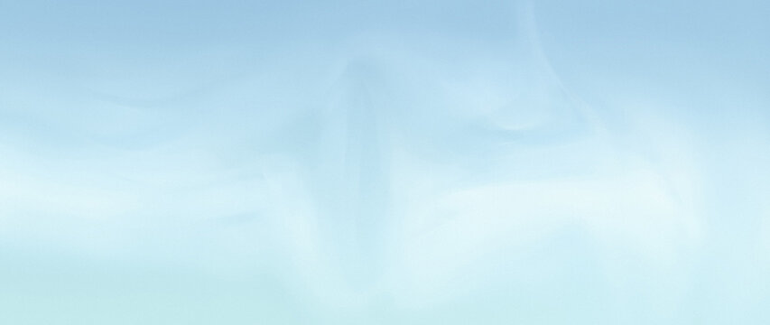 Abstract Light Blue Silk Fabric Background with Soft Wave Folds and Fine Grain Texture