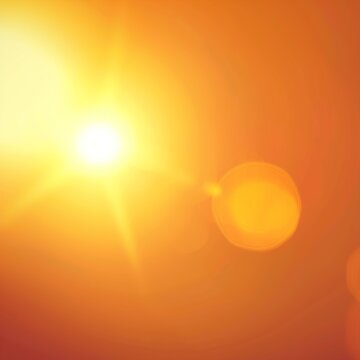 Bright orange sun flare background texture