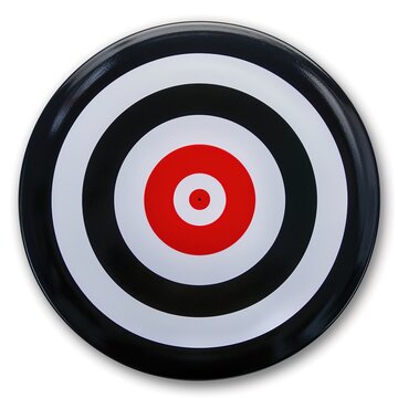 Circular Target Icon With Red Center