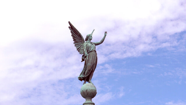 statue in the sky