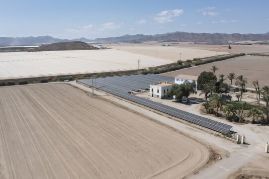 Renewable energy powering agriculture in murcia region spain