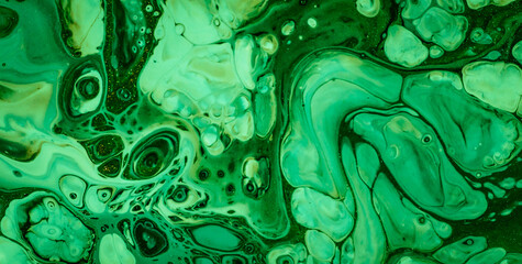 Dynamic Ink Art Backdrop with Beautiful Space Elements © Roman