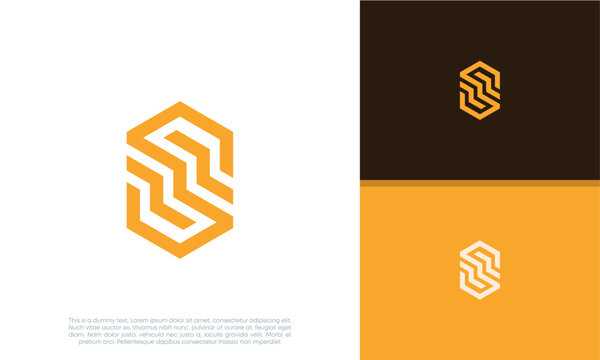 Initials S logo design. Initial Letter Logo.	
