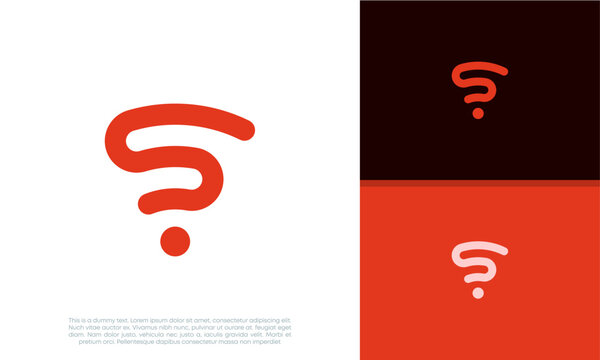 Initials S logo design. Initial Letter Logo.	
