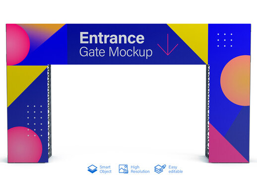 Event Entrance Gate Mockup