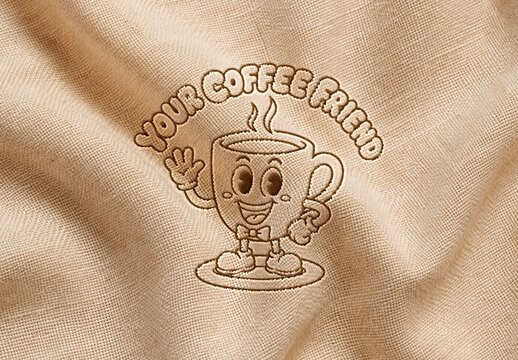 Fabric Logo Stamp Effect