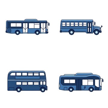 set of transport bus