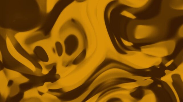 Amber Yellow Ochre Liquid Swirl Warm Golden Molten Fluid Motion