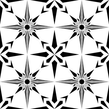 Seamless Abstract Geometric Art Deco Style Pattern Background