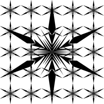 Abstract Geometric Art Deco Style Pattern Background