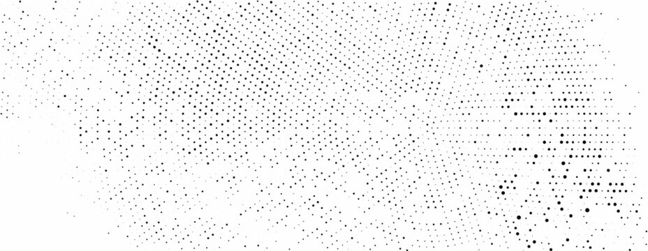 Abstract monochrome grunge halftone pattern. Vector illustration	