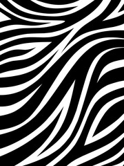 Zebra skin pattern, irregular wave and line patterns, animal skin pattern © Mr. Dwi
