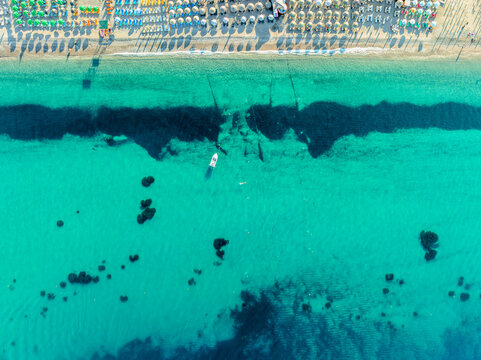 Aerial View of Kos Beach and the Aegean Sea