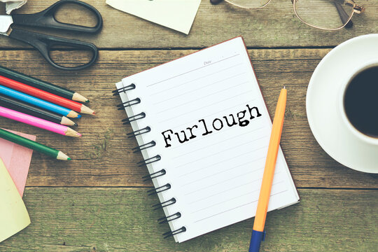 A handwritten note stating furlough