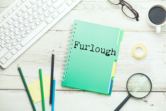 A handwritten note stating furlough