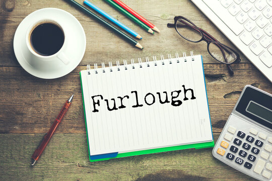 A handwritten note stating furlough