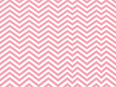 Pink and white chevron zig zag pattern background for creative graphic design and stationary decor.