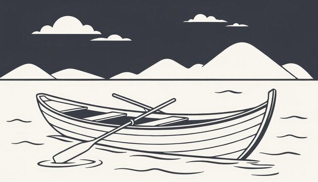 rowboat on lake